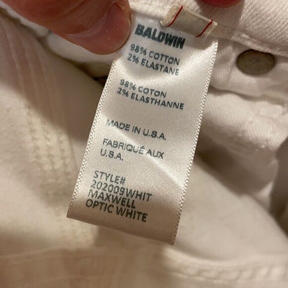 Baldwin KC White Maxwell Mid Rise Cropped Jeans - Picture 8 of 11